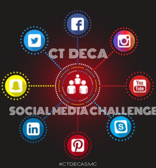 ConnecticutDECA's tweet photo. New Year, New Social Media Challenge. CT DECA is thrilled to announce their first ever #CTDECASMC! This challenge entails a Q&amp;A session every Saturday and Sunday of the month of January! Please DM/Message CT DECA questions about DECA in general or being a state officer, etc! https://t.co/x9EwZj2iAp