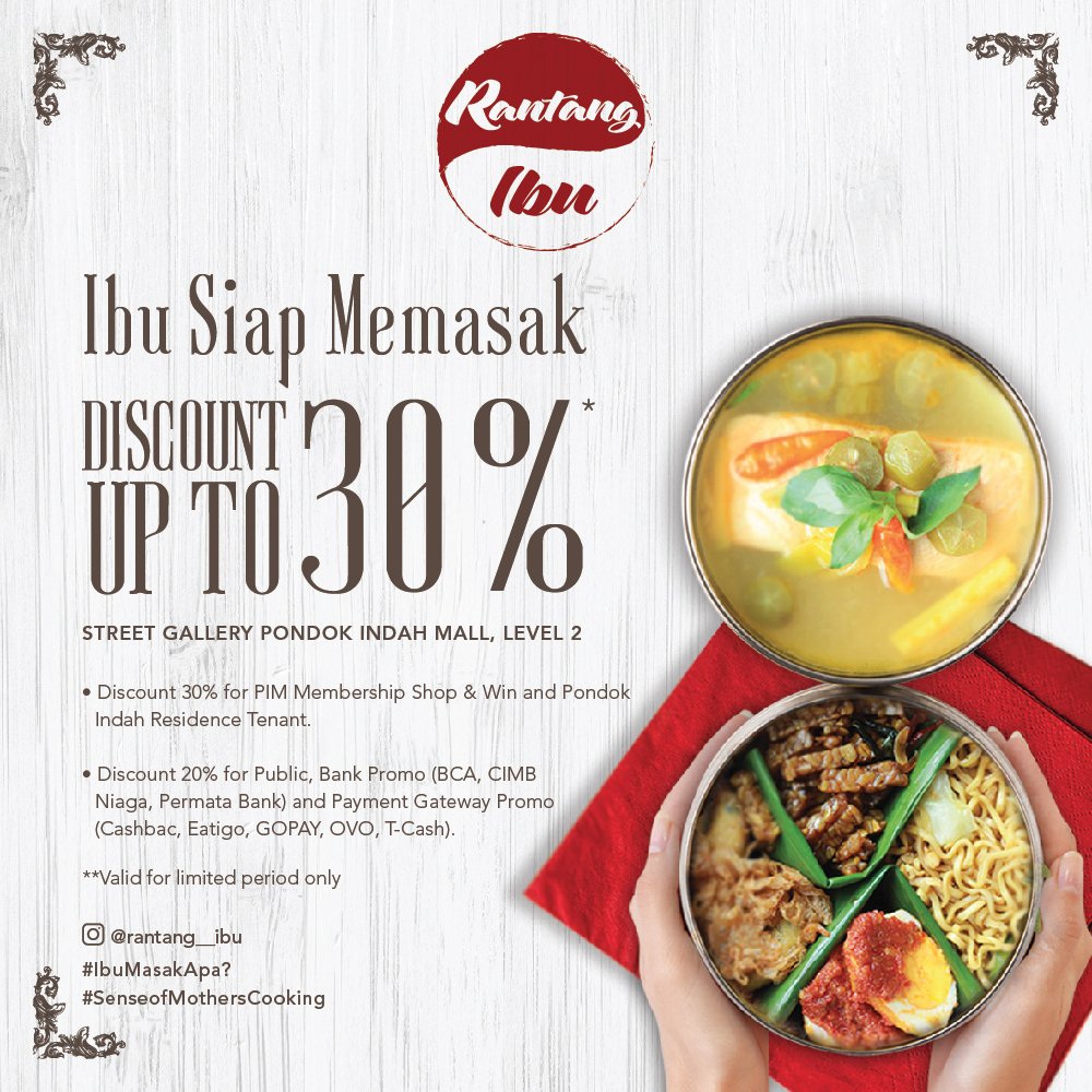 Pondok Indah Mall On Twitter Hari Ini Ibumasakapa Penasaran Kunjungi Rantang Ibu Segera Di Pondok Indah Mall Street Gallery Lantai 2 6221 2952 9732 Https T Co Uquusqrc9k Sensesofmotherscooking Https T Co 7vi8w5l7pw
