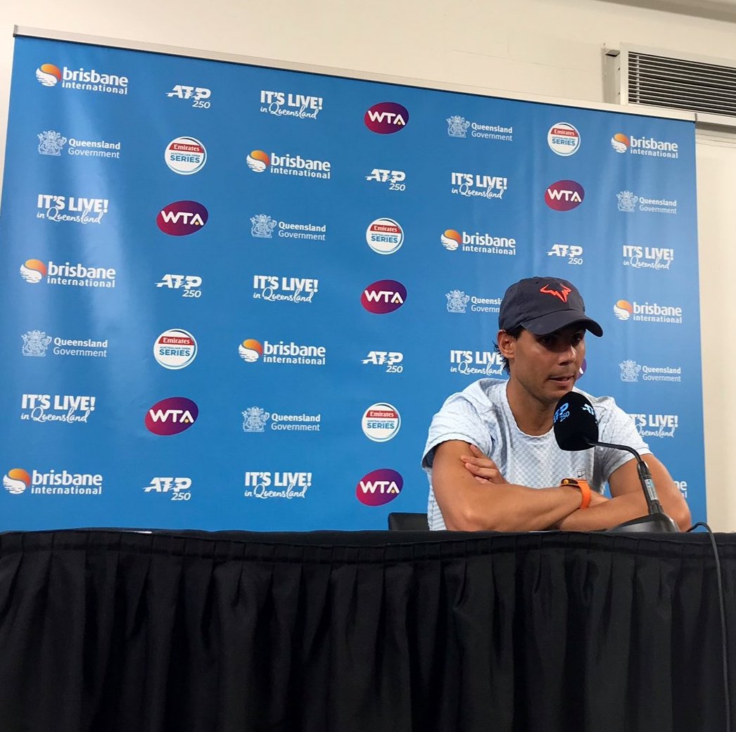 tenisnextgen's tweet photo. #ATP #BrisbaneTennis 🇦🇺
@RafaelNadal se baja de @BrisbaneTennis por precaución. No se encuentra pleno físicamente y prioriza llegar en perfectas condiciones a @AustralianOpen 

#TenisNextGen #Tenis #Tennis #Rafa #Nadal https://t.co/JXUq4A7BsW