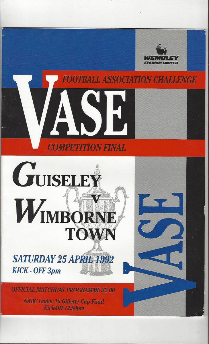 bobsprogrammes's tweet photo. Final Guiseley V Wimborne Town 1992 Football Programme now available on https://t.co/SGCCLsLok9 @NonLeagueCrowd @NonLgeProgs #WimborneTownFC #GuiseleyFC #LD https://t.co/a86nVvNW2W