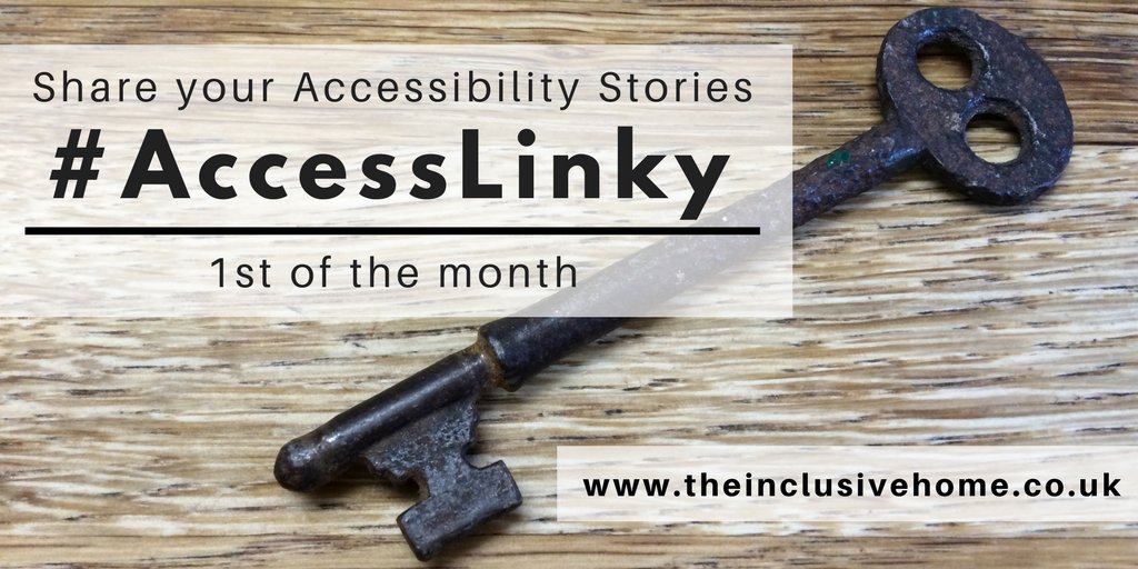 New year and #AccessLinky is back!
If you blog about #access or #inclusion (physical, sensory or social) about buildings, places, spaces, products or activities, please link up!
theinclusivehome.co.uk/access-linky-j… …
#accessibledesign
#inclusivedesign
#disabledbloggers
#sendbloggers