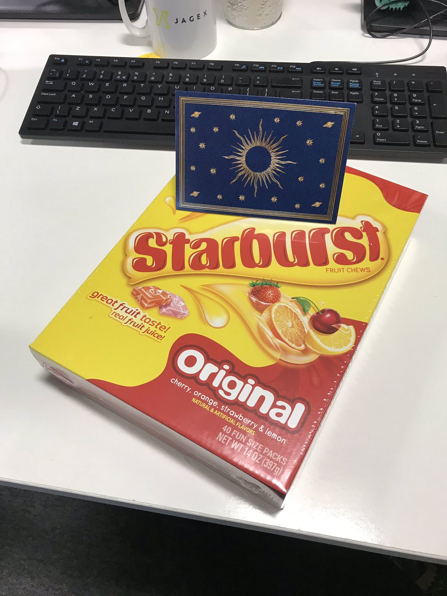 JagexMouse's tweet photo. Thank you to the lovely E for my gift! The other Mods are already circling... https://t.co/v6lfbqd4m1