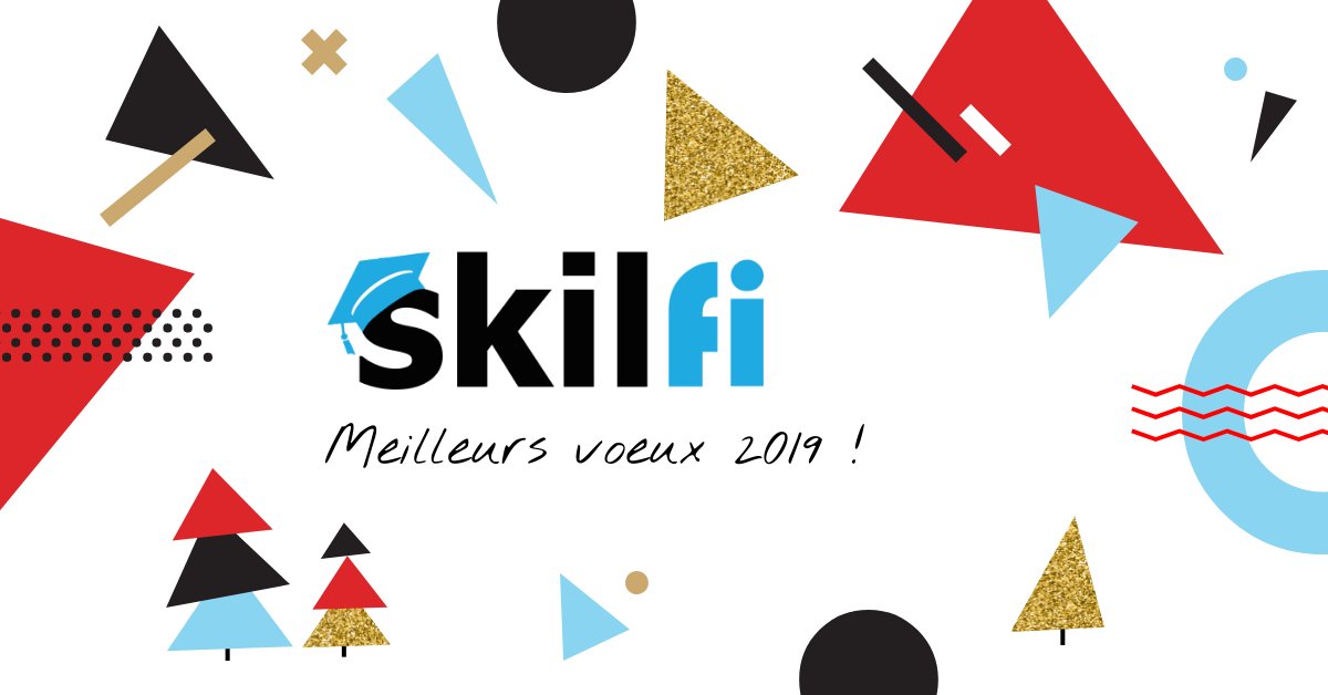 SKILFI's tweet photo. Toute l'équipe SKILFI 🎓: coachs, mentors, support &amp; customer success, vous souhaite une bonne année 2019, riche en succès professionnels 🚀 #HappyNewYear2019 #coaching #mentoring https://t.co/1t4VBqxmJf