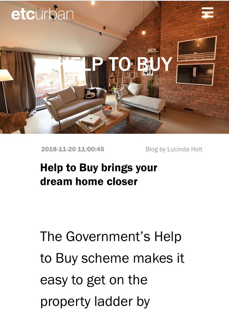 If you’d like to know more about the ‘Help To Buy’ scheme, please have a read of our blog

etcurban.co.uk/blog-page.php?…

 <a href="/mrwawild/">Wayne Wild MBE</a> <a href="/helptobuy/">Help to Buy</a> #Preston #HelpToBuy