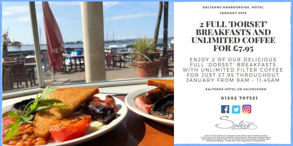 HotelPoole's tweet photo. We're helping you power through post Christmas and New Year blues with a superb offer on our renowned 'Full Dorset' Breakfasts. 🍳☕

Enjoy 2 'Full Dorset Breakfasts with Unlimited Coffee for just £7.95! 

https://t.co/jjG7TinTuZ https://t.co/xbJ3fIzfjX