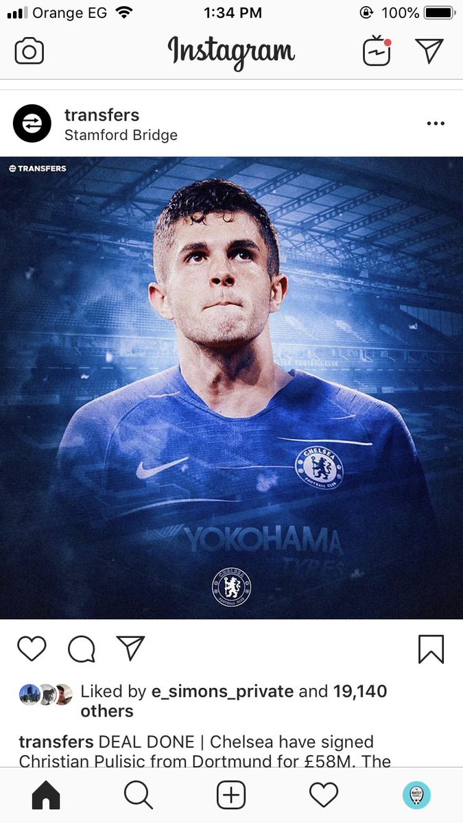 Whitey_Football's tweet photo. Done Deal 
Pulisic to Chelsea 
📷 @Transfers 
.
.
.
.
.
.
.

- [] #youtube #youtuber #epl #premierleague #UCL #championsleague #goals #gameweek #Highlights #goalsandhighlights #footballgame #footballgame #ball #stadium #premierleague #football #manchesterunited #messi #ronaldo https://t.co/2A2Akn59H4