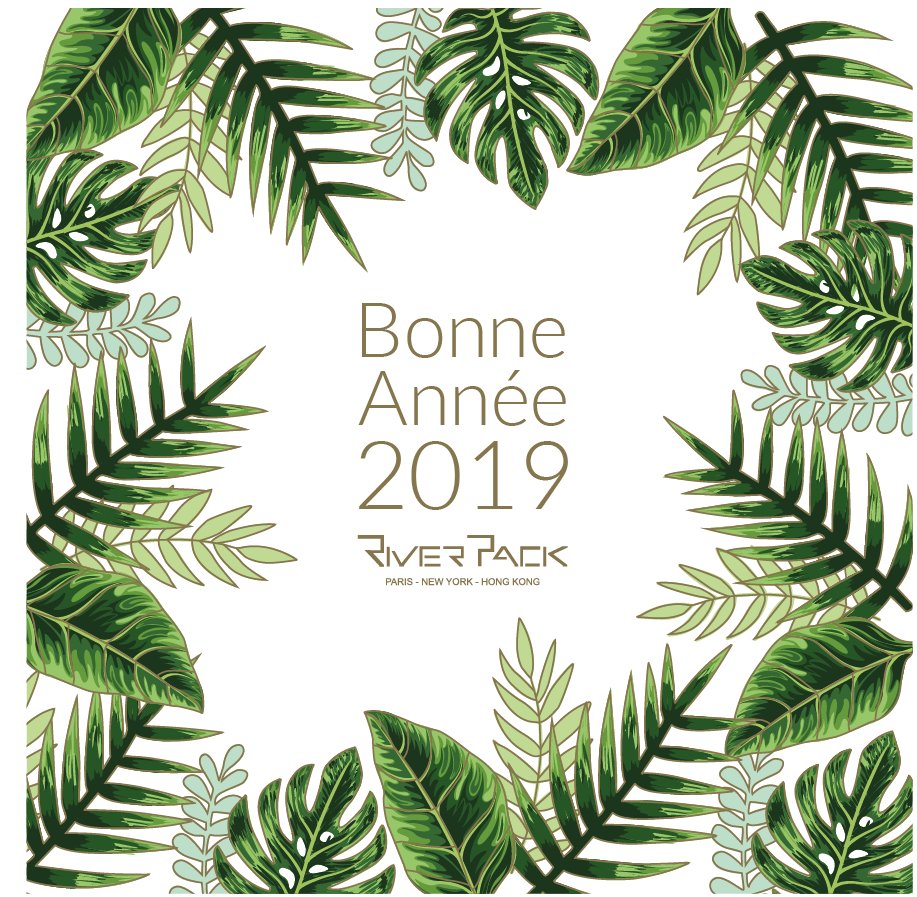 RIVERPACK vous présente ses meilleurs vœux pour cette nouvelle année! Toute l'équipe est à vos côtés pour concrétiser tous vos projets!