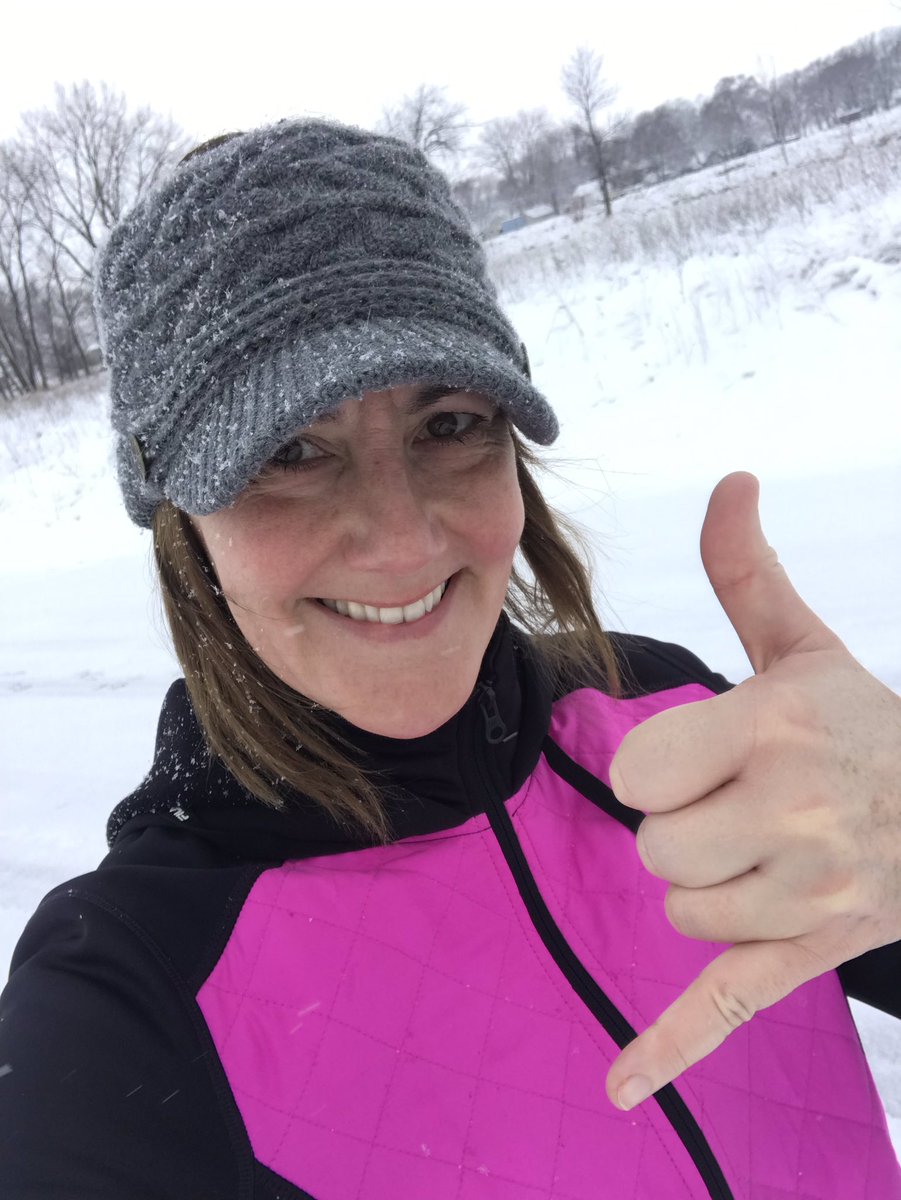 pamkoWI's tweet photo. Big thanks to @yaktrax for helping me get my second run of the @RunTheEdge 2019 logged in the snow today! #yaktrax #StandUptoWinter #RunTheYear2019 #OneMileataTime https://t.co/w4GTVefpXK