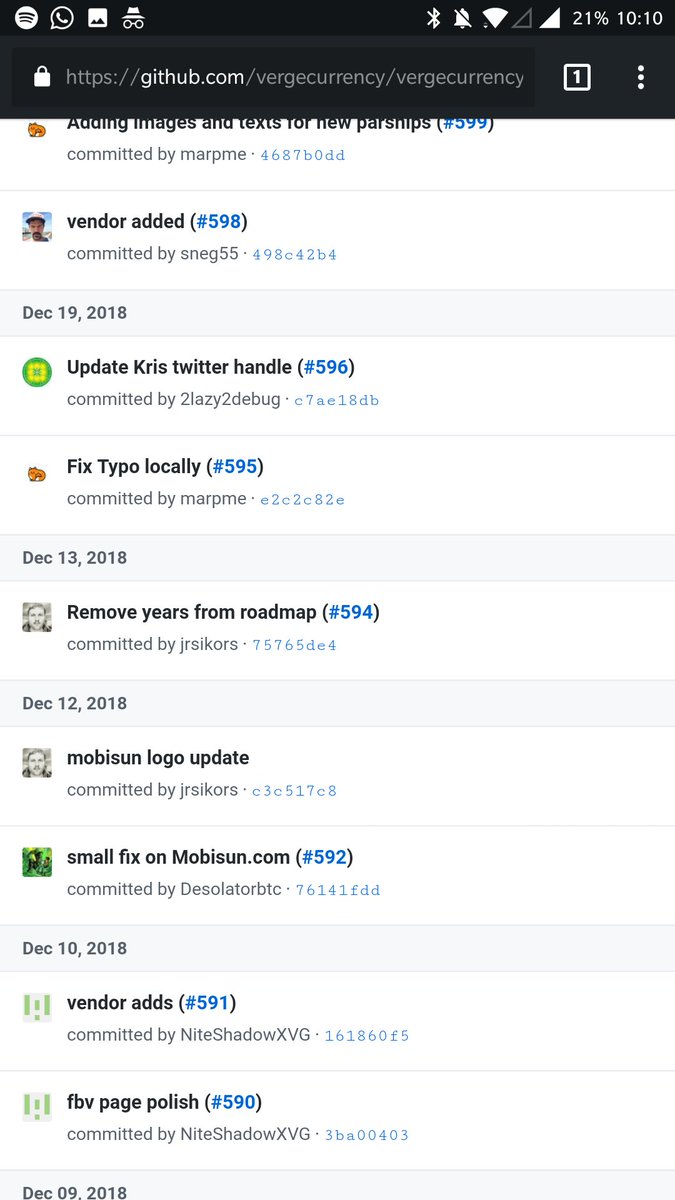 TheRealVishV's tweet photo. @SwenVanZanten @CabrasManuel @nic_carter The only repo committed to recently was the website repo. All trivial changes like adding/removing vendor names, editing the roadmap, etc. Lol what a joke. https://t.co/46TGEa5sMX