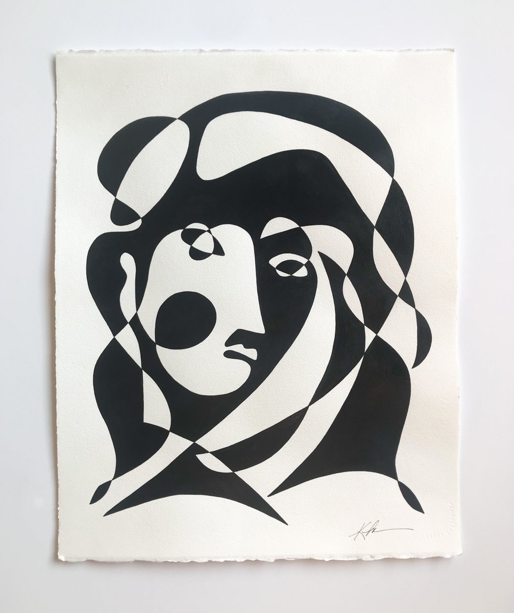 Kicking off 2019 right with "Girl on Fire I" by Kellie Lawler. A beautifully crafted original acrylic art piece on cotton rag watercolour paper. Explore all new arrivals 🖤 citizenatelier.com/new-arrivals/ #artlove #citizenatelier #decorinspo