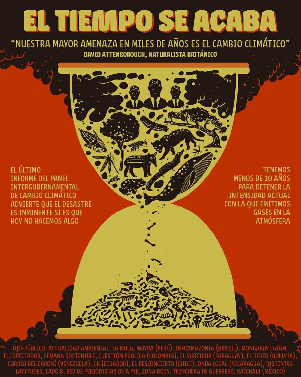 Ojo_Publico's tweet photo. Donde sea que miremos hoy en el mundo hay señales del desastre ambiental. Nuestra especie está destruyendo árboles y animales antes de que siquiera podamos descubrirlos y maravillarnos ante ellos. [Nuestro editorial que suscribimos con 27 medios #latami https://t.co/pMi7xXUc1L https://t.co/Q4riCJWr6K