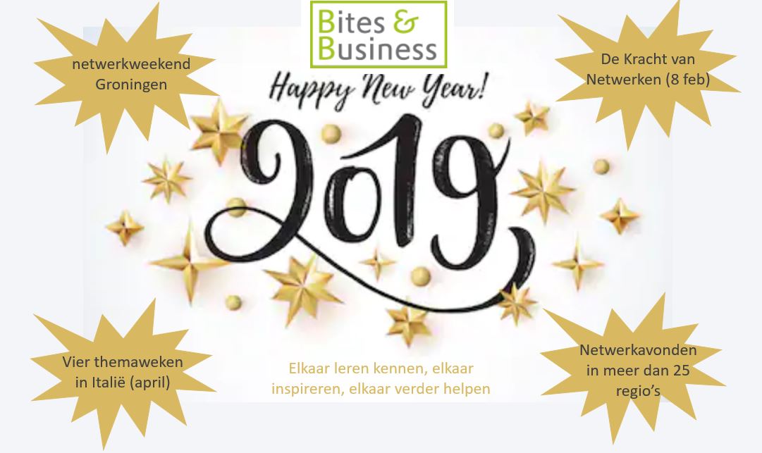 Ik wens alle ondernemende vrouwen een prachtig 2019. Kies voor jezelf, ontwikkel jezelf en zoek gelijkgestemden. Zakelijk en privé. Doe alles met liefde, met plezier en met inzet. 
Laten we elkaar helpen, elkaars denkkracht en netwerk benutten, dan wordt het zo veel makkelijker..