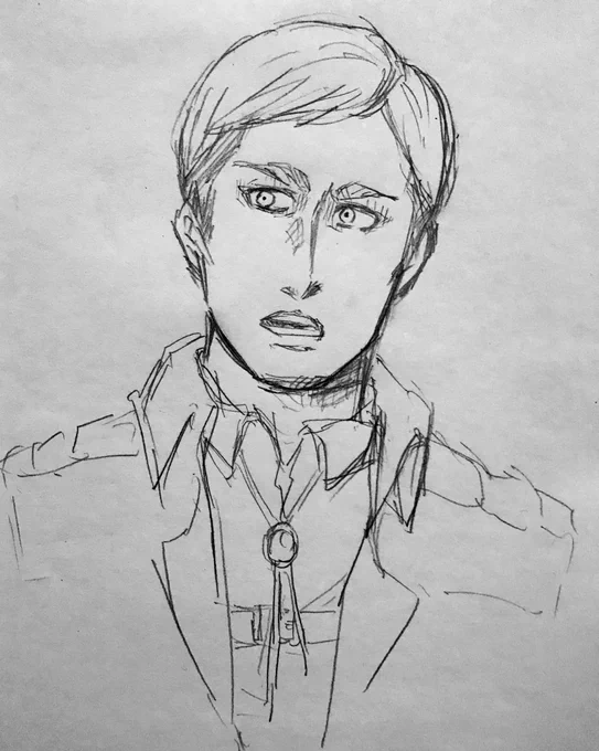 初描きだんちょーさん
描いてみたら意外にカッコよくて、、好きになったかも、、笑
#エルヴィン 