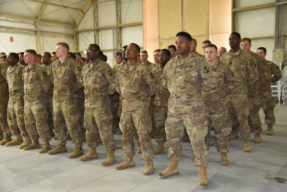 155ABCT's tweet photo. Maj. @DrKVAnthony takes command of the @2_198ARBN from @ChrisCooksey2 during a recent change of command ceremony at Camp Buehring, Kuwait. https://t.co/i7gaXIJtqn