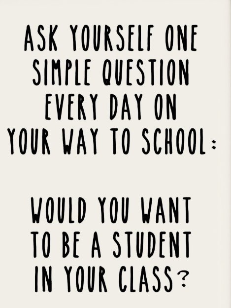 Gearing up to head back to school with this quote grounding my thoughts on what kind of teacher always aim to be. #buildrelationships #beyourbestforthem #theydeserveit