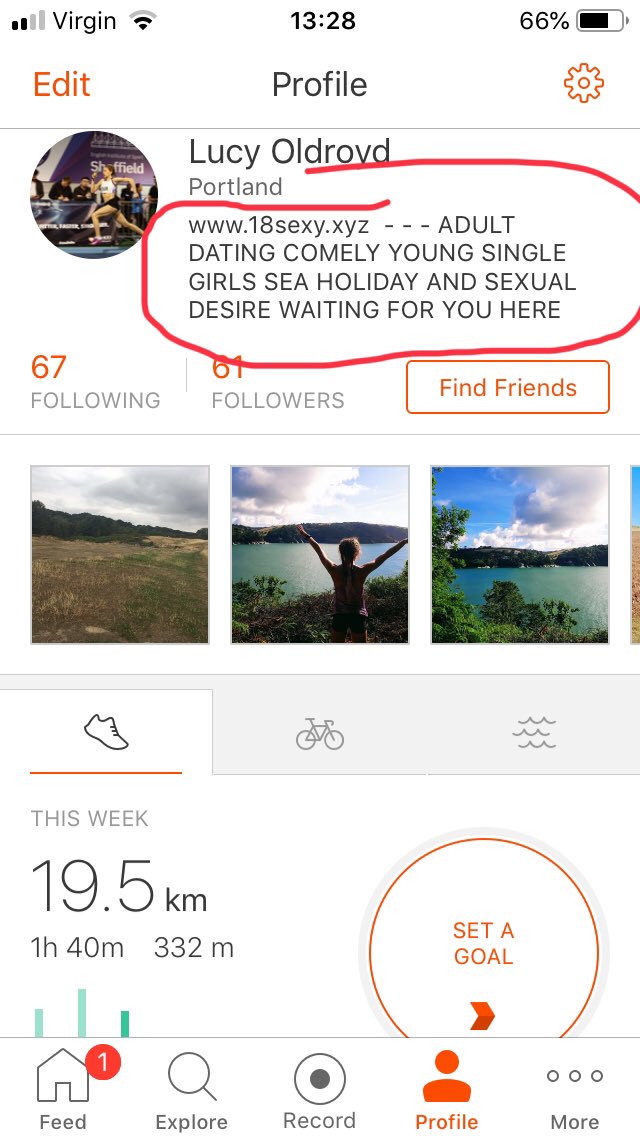 Lucy_Oldroyd's tweet photo. Well either my accounts got hacked or strava’s not the app I thought it was https://t.co/CIsq7TOkhk