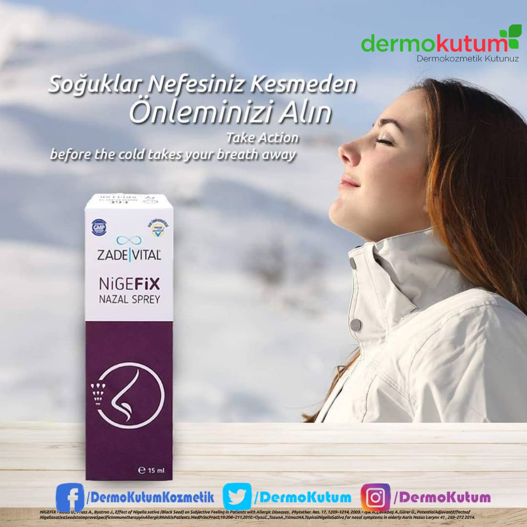 dermokutum's tweet photo. Sağlıklı bir nefes alın! Çörek otu yağı ile birlikte okaliptüs ve nane uçucu yağlarını içeren Zade Vital Nigefix.#zadevital #Nigefix#çörekotuyağı #okaliptüs #bakım #güzellik #ciltbakımı #makeup #makyaj #güzellik #güzellikmerkezi #kadın #sağlık #akne #leke #skincare #gratis #bbkr https://t.co/m24n5DFgL0