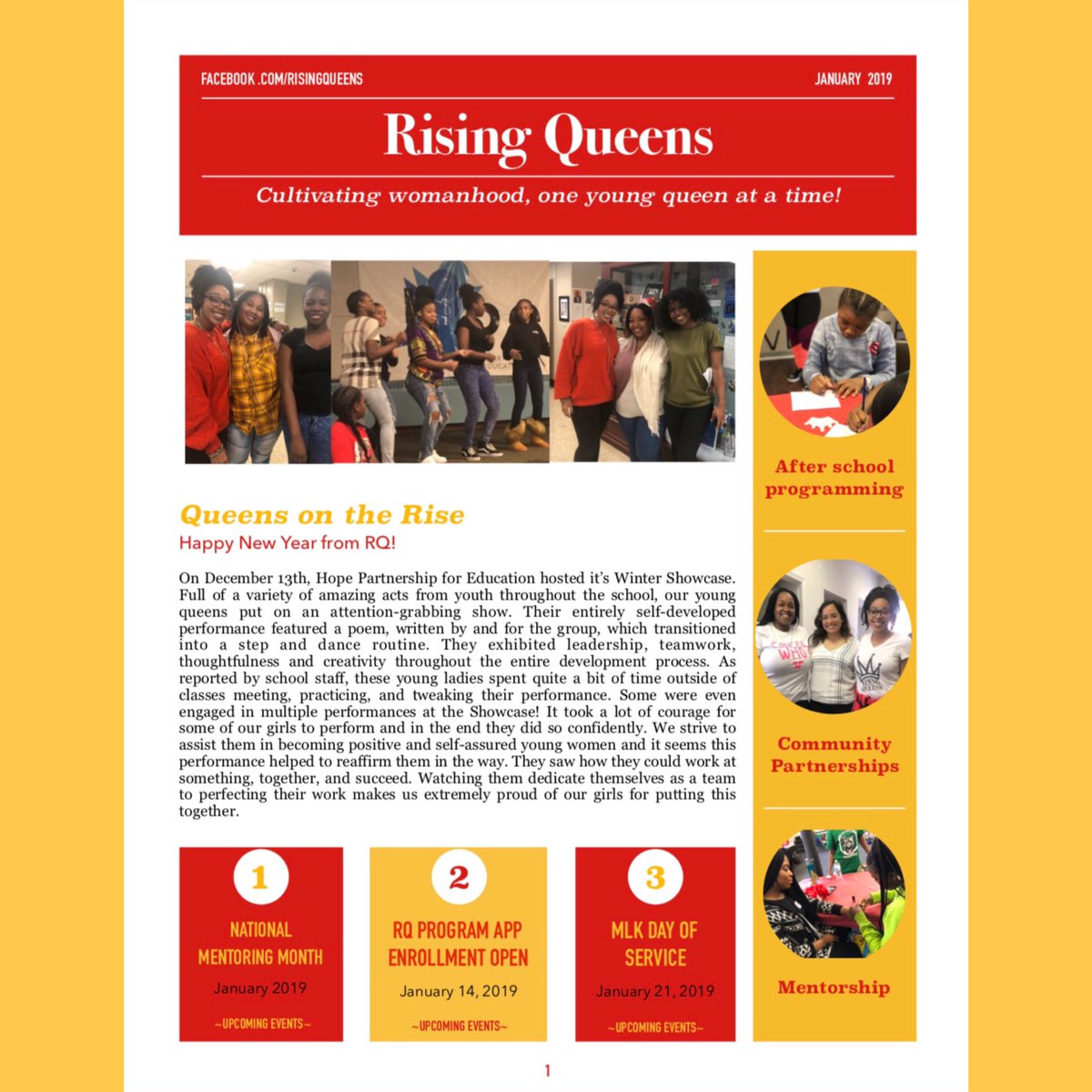 RisingQueens's tweet photo. || #RisingQueensBlog #JanuaryRelease #2019 || 

Happy New Year! Welcome 2019! 

Check out this month's FULL blog post and the many other amazing things through our website! 

|| Rising Queens || 

"Cultivating womanhood, one Young Queen at a time!"

👑

https://t.co/7LlSIxNLD0 https://t.co/Ad9LhDrIrY