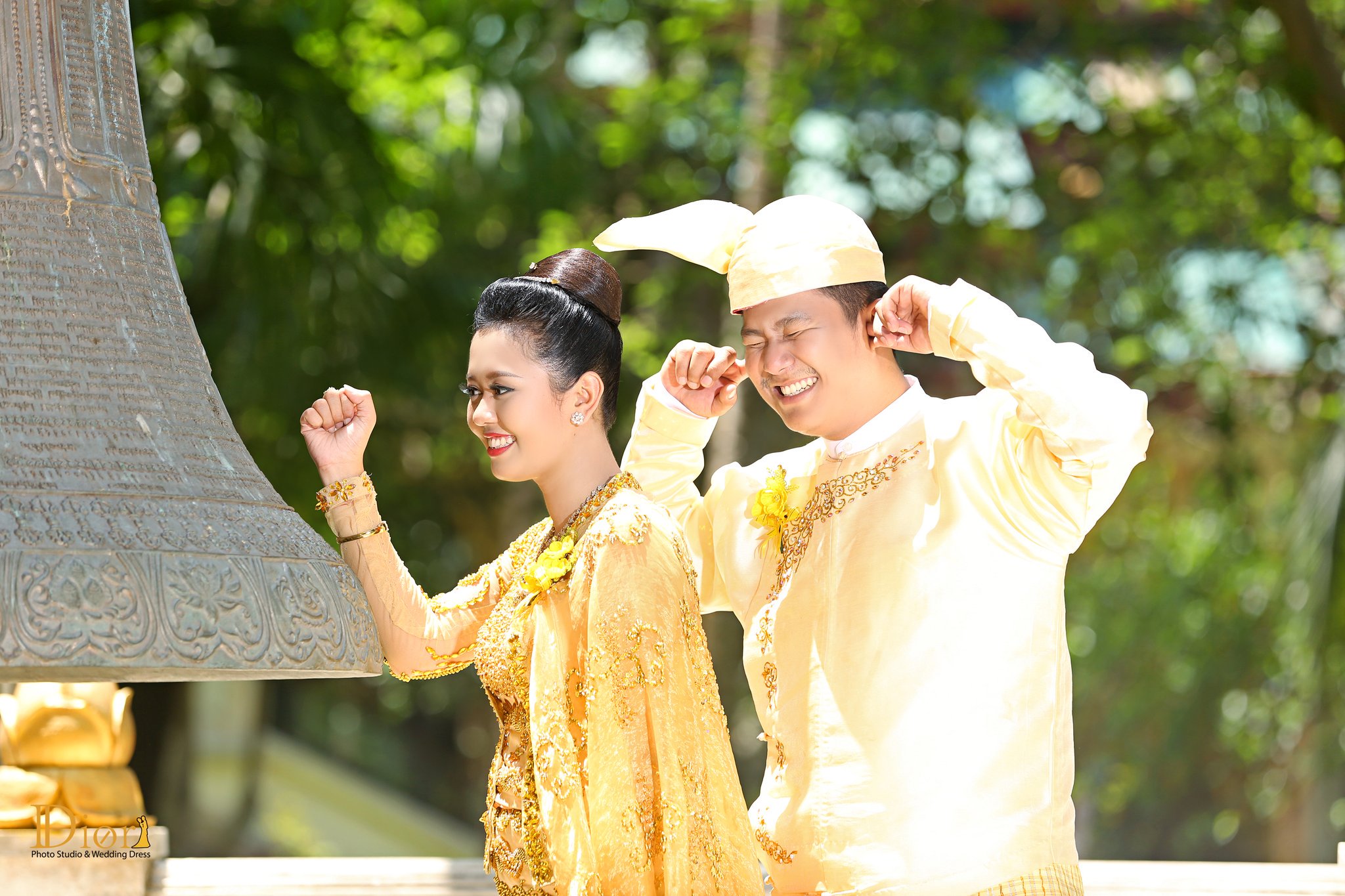 Burmese traditional shop wedding dress