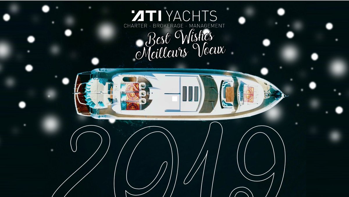 ✨Wishing you all the best for 2019! ✨

Our team is available 7/7 to realize all your travel dreams! 

Contact: marie@atiyachts.com
Cell : +33667463636
atiyachts.com