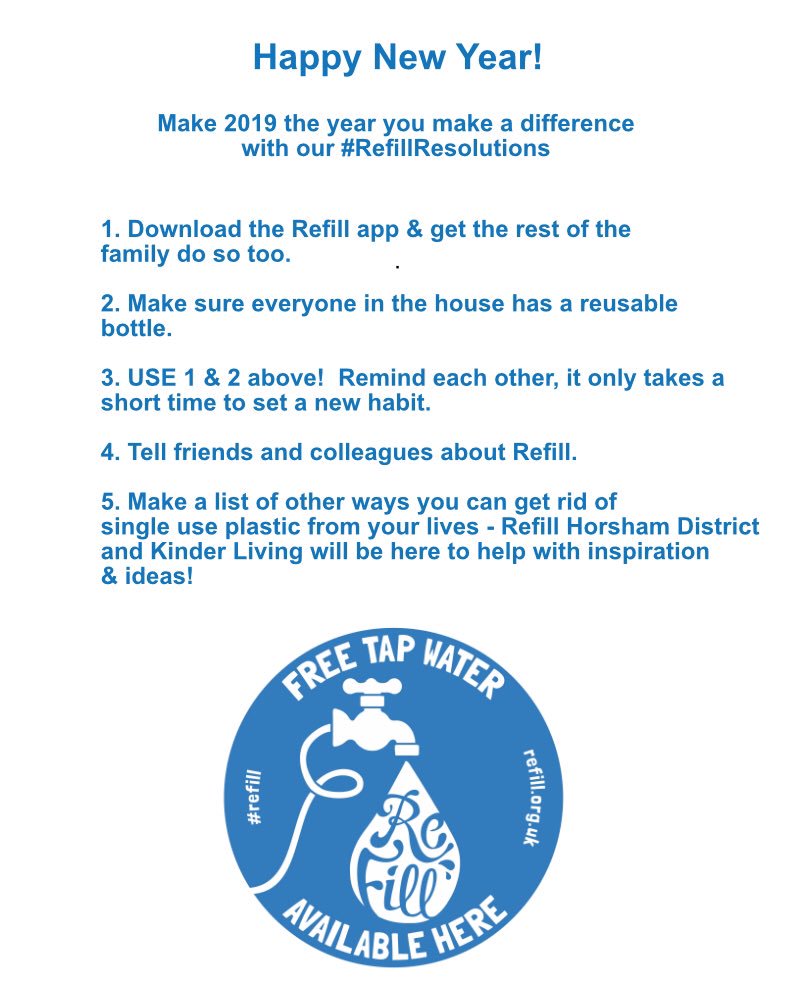 Have you made any New Year’s Resolutions? #Refill #RefillResolutions