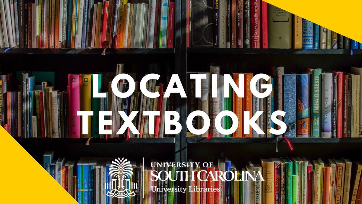 UofSClibraries's tweet image. The spring semester is coming. Check to see if the library has the textbook(s) that you need for class! #yourtcoop #newvideowednesday youtu.be/8jddFP0zxm8