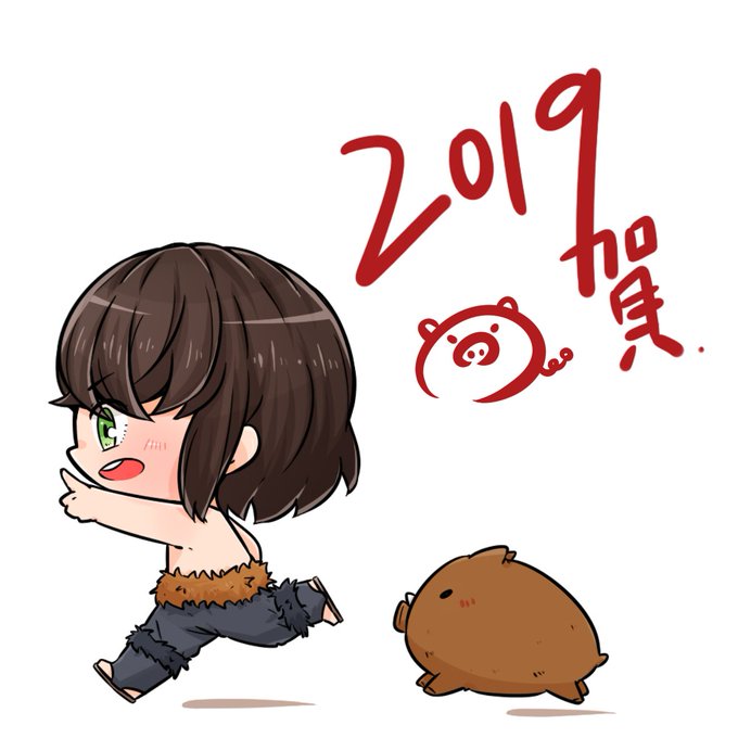 獄酷❄🦇GokukuさんがTwitterに投稿した嘴平伊之助(鬼滅の刃)のイラスト。