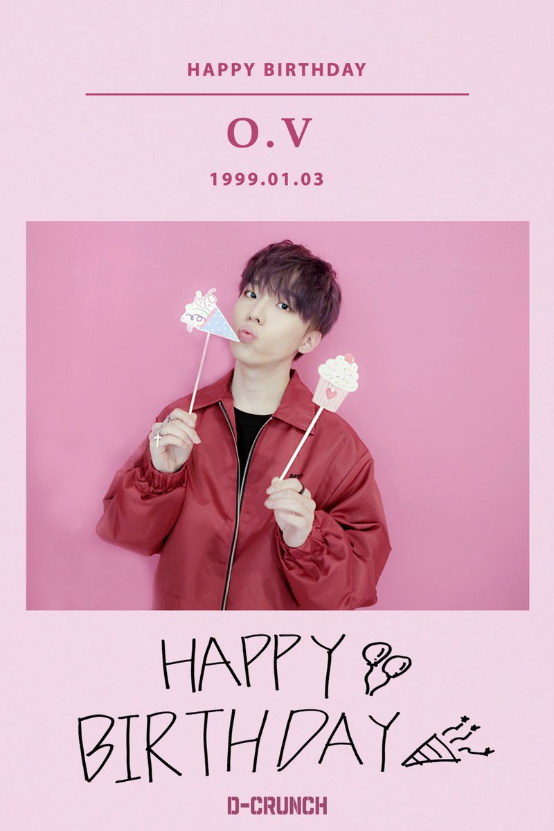 DIA_CRUNCH's tweet photo. [🎉D-CRUNCH DAY]

HAPPY BIRTHDAY TO O.V
디크런치 O.V의 생일을 축하합니다💕

#20190103 #디크런치 #OV
#D_CRUNCH #HAPPYOVDAY https://t.co/eODyuBDWV7