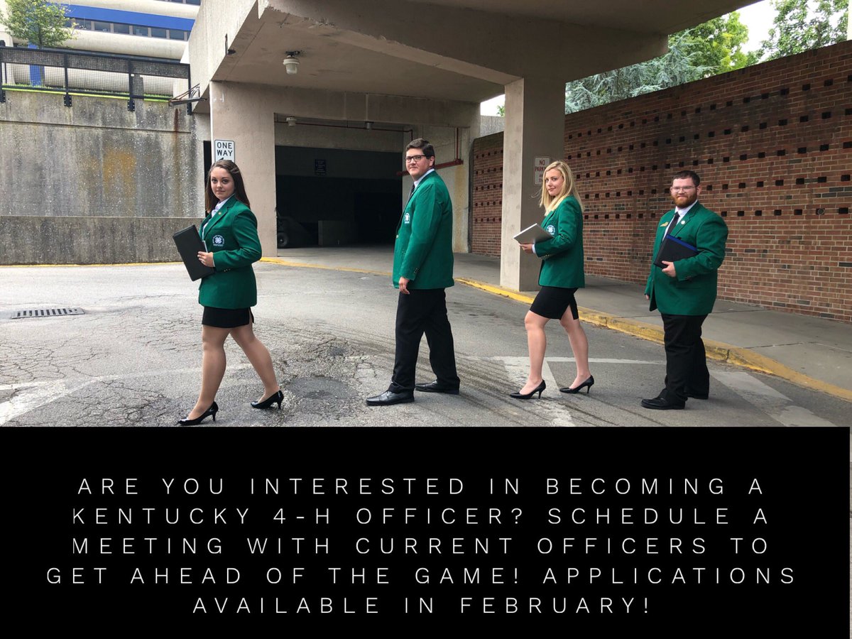 Get ahead of the game! Schedule a time to meet with a current state officer to discuss what it takes to fulfill your dream. #RedefineKY4H