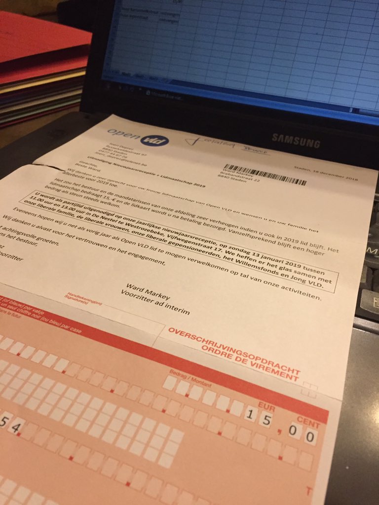 wardmarkey's tweet image. Met volle #goesting en #ambitie opnieuw mijn lidmaatschap bij @openvld verlengd en betaald 👊 #gewoondoen