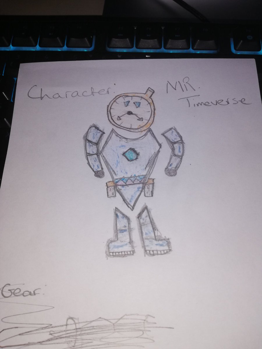 Eggyolked On Twitter Roblox Robloxrthrocontest I Didn T Have My Ipad So I Had To Hand Draw Presenting Mr Timeverse - robot ipad roblox