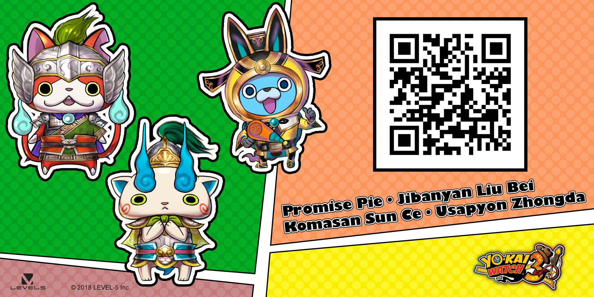 Nintendo of Europe on X: What's this?! Get a chance at befriending  legendary Yo-kai heroes from a bygone era with the Promise Pie in #YOKAIWATCH  3!  / X