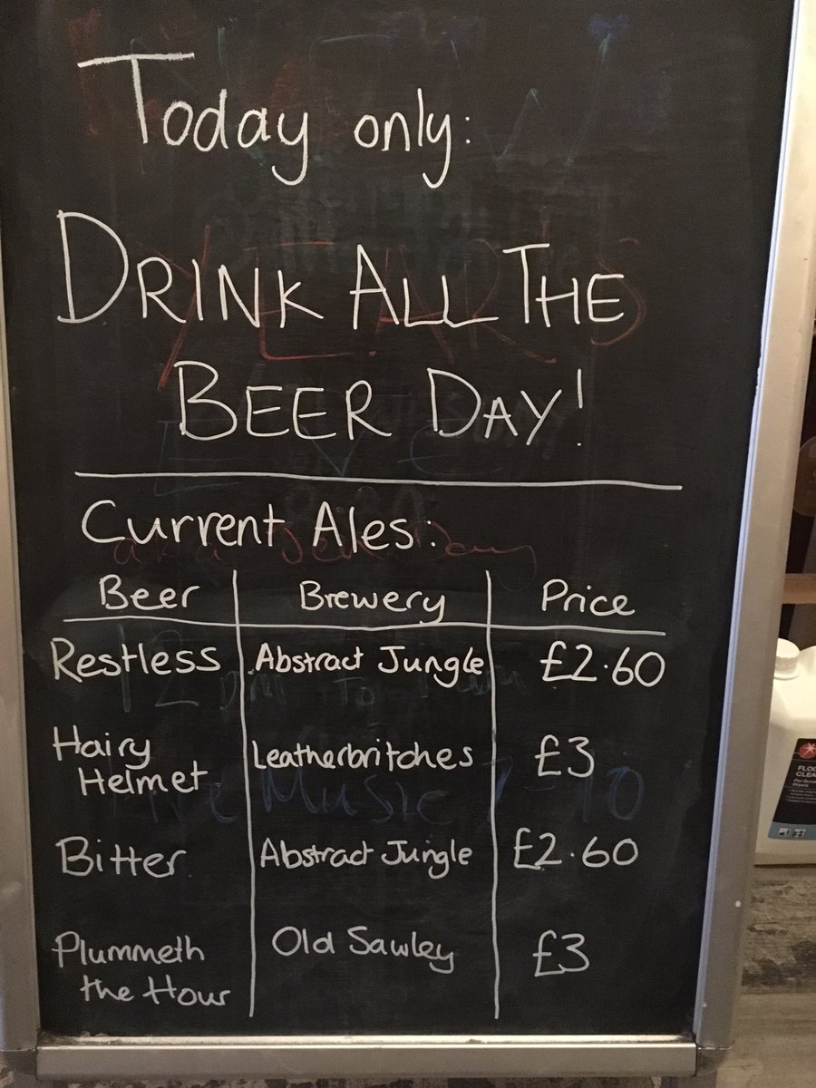 It's that time again... When it's gone, it's gone! #Beeston #Nottingham #micropub #realale  #drinkallthebeerday #cheapdrinks