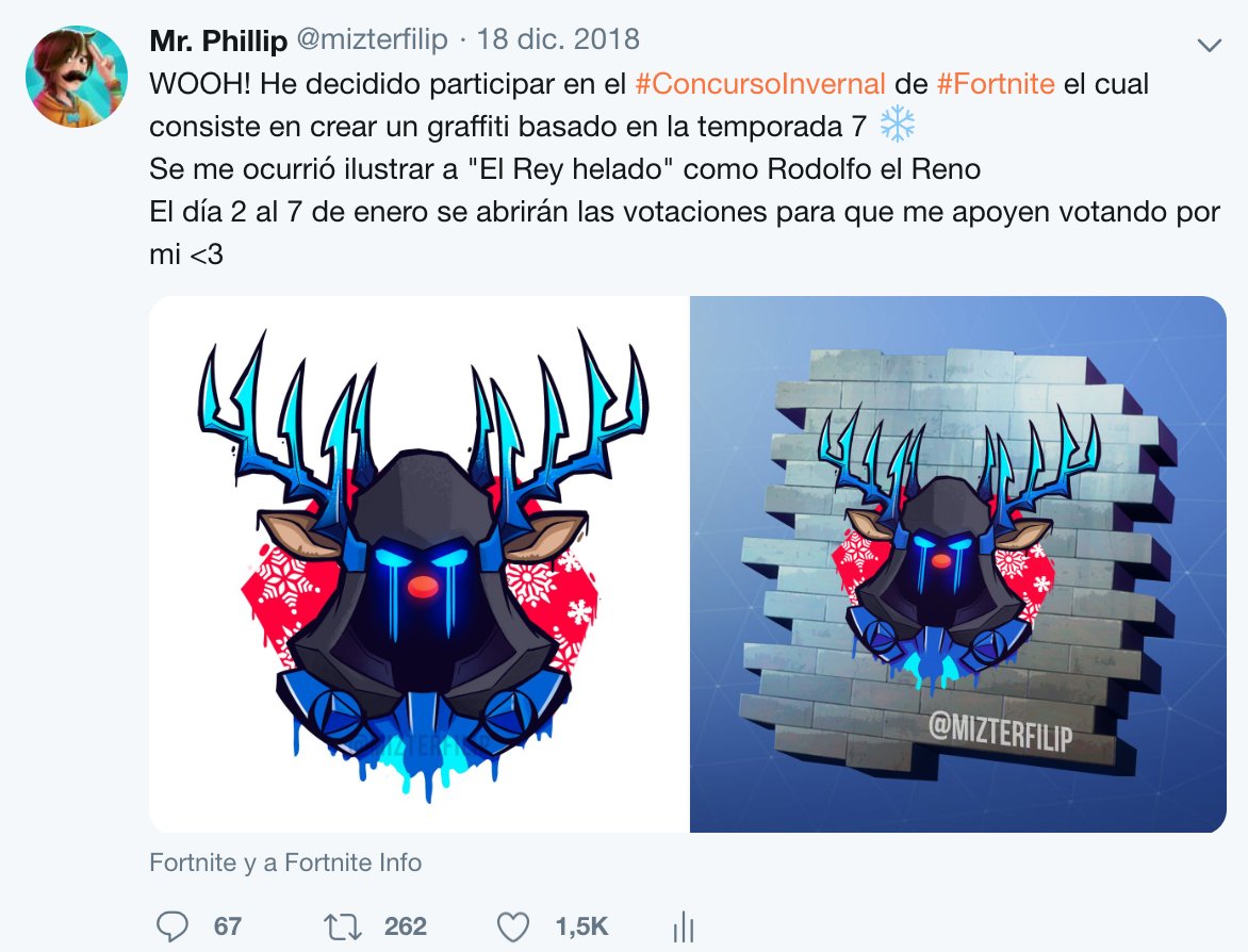 y por que rayos no esta mi graffiti si es uno de los que mas likes ha tenido al momento de subirlo me he tirado toda una noche entera haciendolo - fortnite rey helado dorado