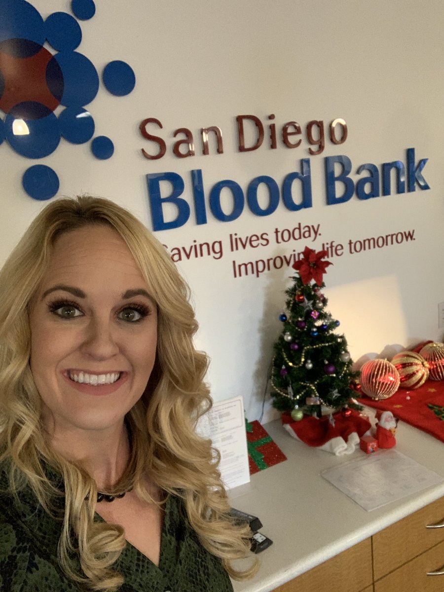 Hanging at the @sdbloodbank this morning to chat about National Blood Donor month. Details on @KUSI_GMSD @KUSINews #blooddonor #blooddonormonth #sandiego #donate