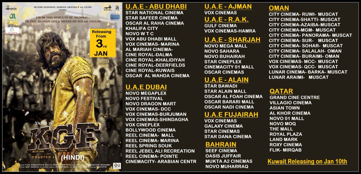 #KGF hindi schedule at GCC. From tomo. @hombalefilms @VKiragandur @TheNameIsYash @prashanth_neel @bhuvangowda84 @SrinidhiShetty7 @FarOutAkhtar @excelmovies @ritesh_sid #AnilThadani