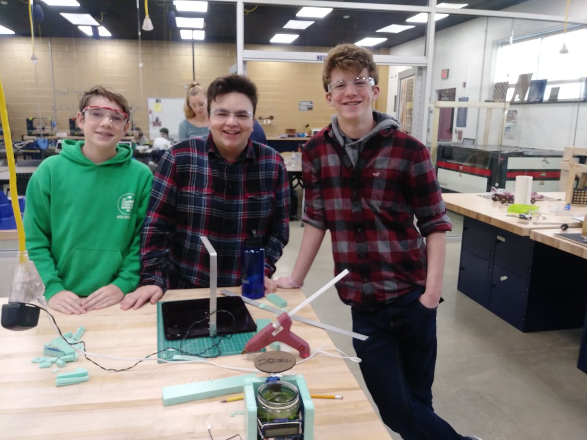 mrdaltonfowler's tweet image. Picking back up on the first day back from break, #EngineeringAcademy students prototype and test their candle extinguishers programmed using @arduino #NEHS