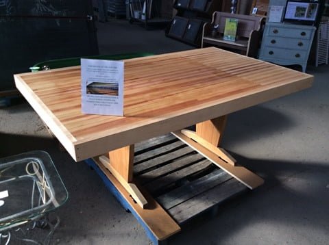 CJreuse's tweet photo. This past year was a big year for value-added items here at CJ. With the talents of our staff carpenter, we've been able to craft some really unique creations from salvaged materials and offer them to our shoppers! 
https://t.co/AsEO7mtvM6
#cjreuse #constructedatthejunction https://t.co/fCrOYqAfuP