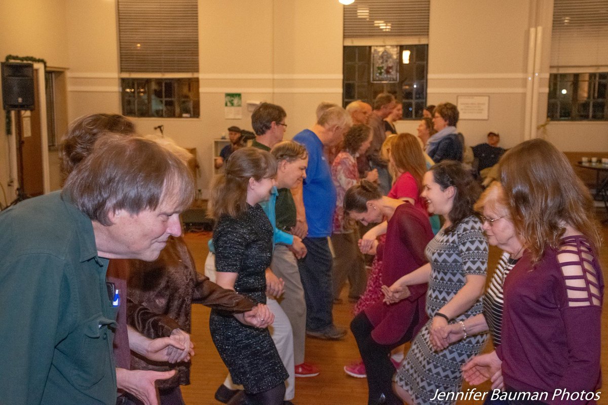 A large crowd turned out to learn German, Celtic and Icelandic dances to celebrate New Year's around the world. Thanks for celebrating with us! #makingmusichappen #cwv