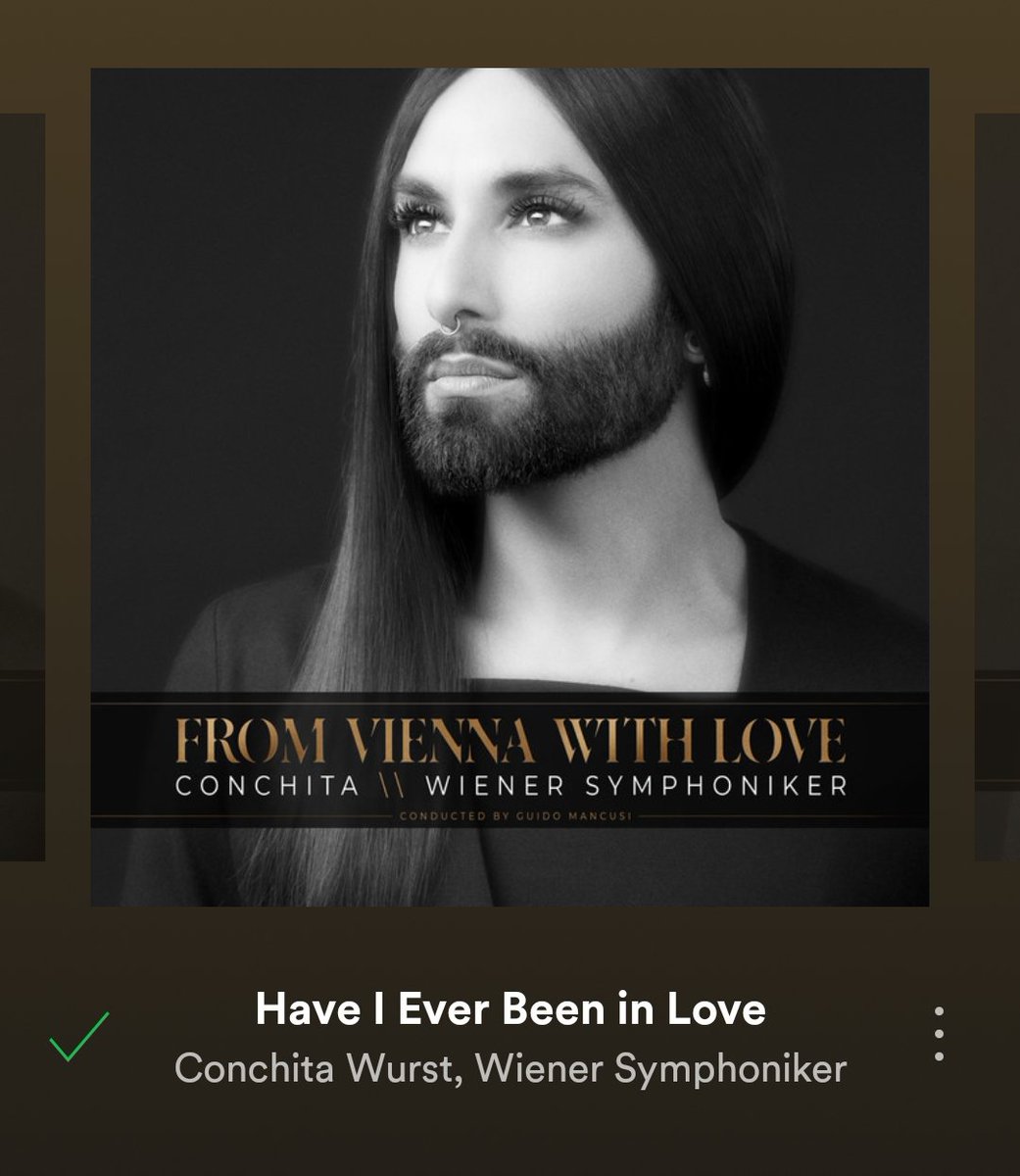 @RecordingAcad My favorite song of 2018:
open.spotify.com/track/2a66QvjD…
'Have I ever been in love?' by @ConchitaWurst 🎤🎤🎤❤️❤️❤️ #theunstoppables #SongOfTheYear #albumsyoumusthear #FromViennaWithLove #conchita #tomneuwirth #wienersymphoniker #viennasymphonyorchestra #newalbum