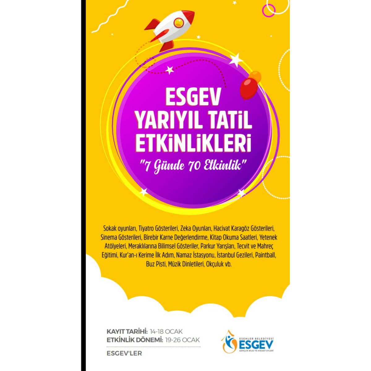 esgevler's tweet photo. Esgev Yarı Tatil Etkinlikleri 
#7Gunde70Etkinlik #BiDünyaEtkinlik #EsenlerinGeleceğiEminEllerde #BilgiİleDonanmişHikmetArayisindaBirNesil #EsenlerdeÇocukOlasımVar 
Haydi ��ocuklar, herşey sizinle güzel! https://t.co/VvxNXUGknM
