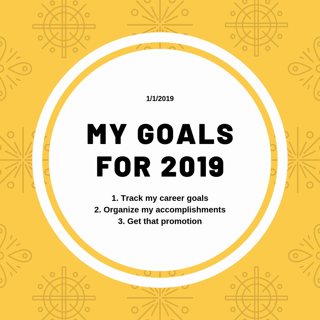 AccompliTrack's tweet image. Where are you going in 2019? What are your career goals? Let AccompliTrack help! We're live on Indiegogo - bit.ly/2A02yXS

#newyearsresolution #careergoals #keepontrack #personaldevelopment #jobsearch #interview #resume #goals #accomplished