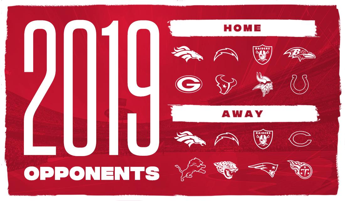 Kansas City Chiefs on Twitter: "OFFICIAL: The Chiefs’ 2019 opponents. ️ https://t.co/ybdh4gVfVq…