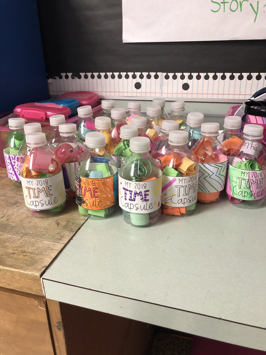 Mrs_Alsterlund's tweet photo. Bottled up (literally) our memories from 2018! We had a great start to 2019 today! #HTSpartans #HTDeservesIt https://t.co/qMtxAhp2J7