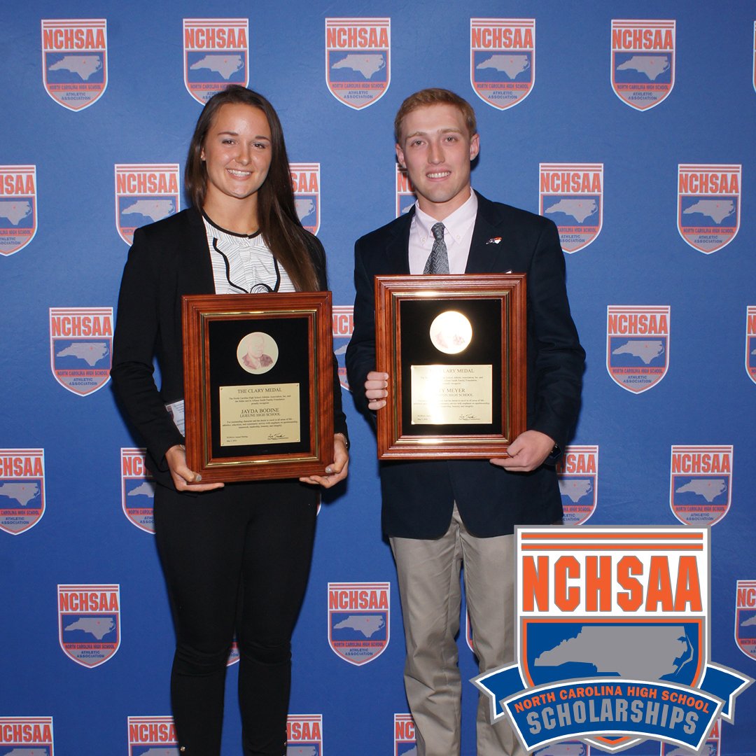 NCHSAA's tweet image. Scholarship Spotlight - The Wilburn Clary Medal 

Given to a male &amp;amp; female senior student-athlete who has participated in at least 2 varsity sports in their high school career! 

Learn more &amp;amp; apply! 

bit.ly/2F1kXqy

#NCHSAA