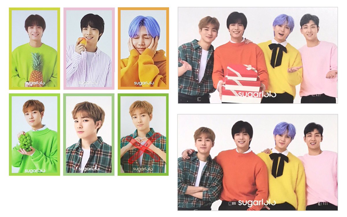 슈가로로 포카 양도합니다
장당 0.4 생각해요

준등기 0.1 추가
빠른등기 0.3 추가

#뉴이스트W #슈가로로 #김종현 #JR #곽아론 #ARON #강동호 #백호 #최민기 #렌