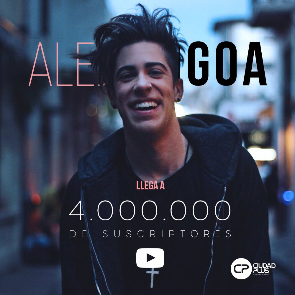 CIUDADplus's tweet image. Felicidades @AlejoIgoa por tus 4 Millones de suscriptores en @YouTubeEspanol en @CIUDADplus estamos@orgullosos de ser parte de tu equipo