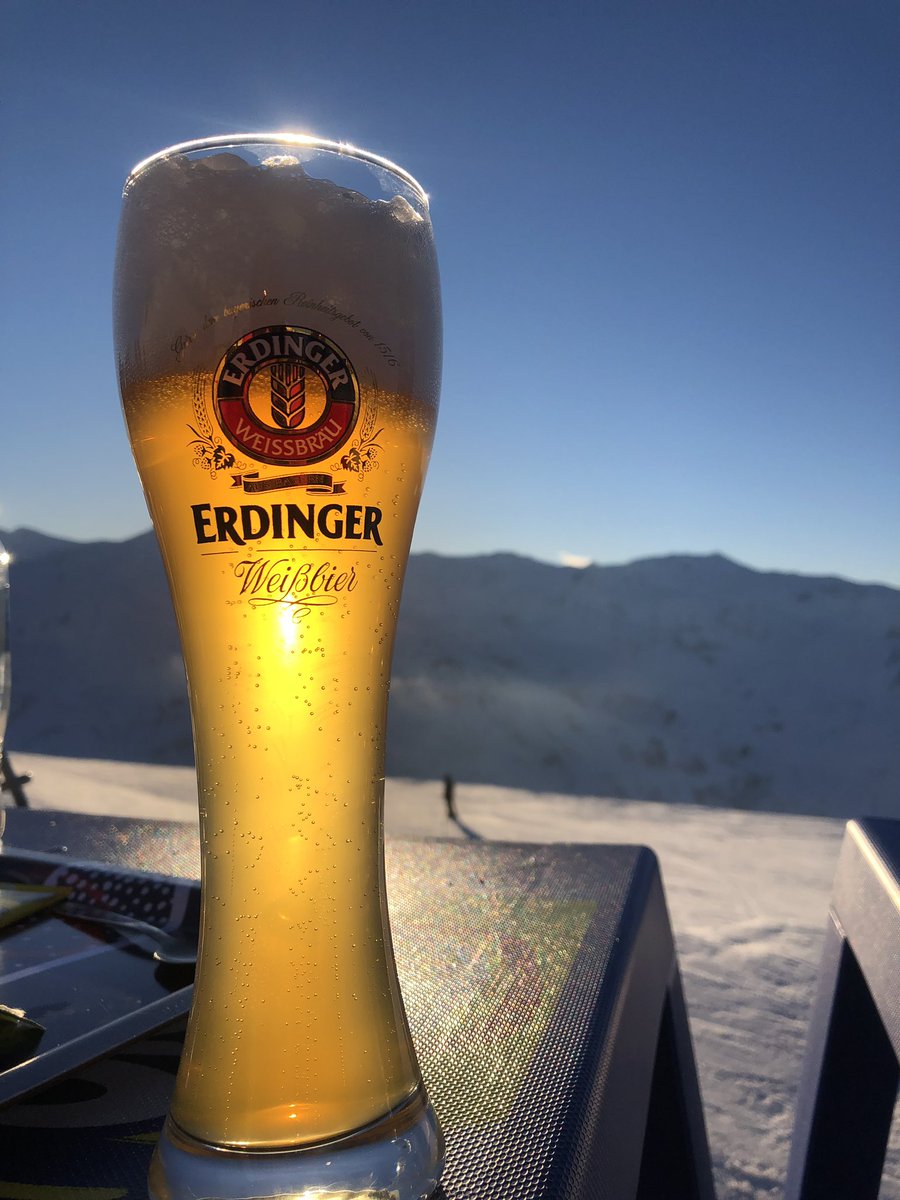 Last piste - sundown. #erdinger #sundown