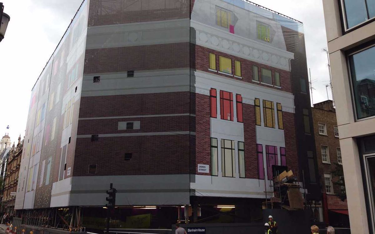 Project_Print's tweet photo. The largest building wrap we have produced over the past few years. With building wraps, size is everything, but literally comes at cost. Covering up unattractive scaffolding structures or buildings its not a new idea, #largestbuildingwrap #buildingwrap https://t.co/hiS3XbB5MR https://t.co/JfdEncnvql