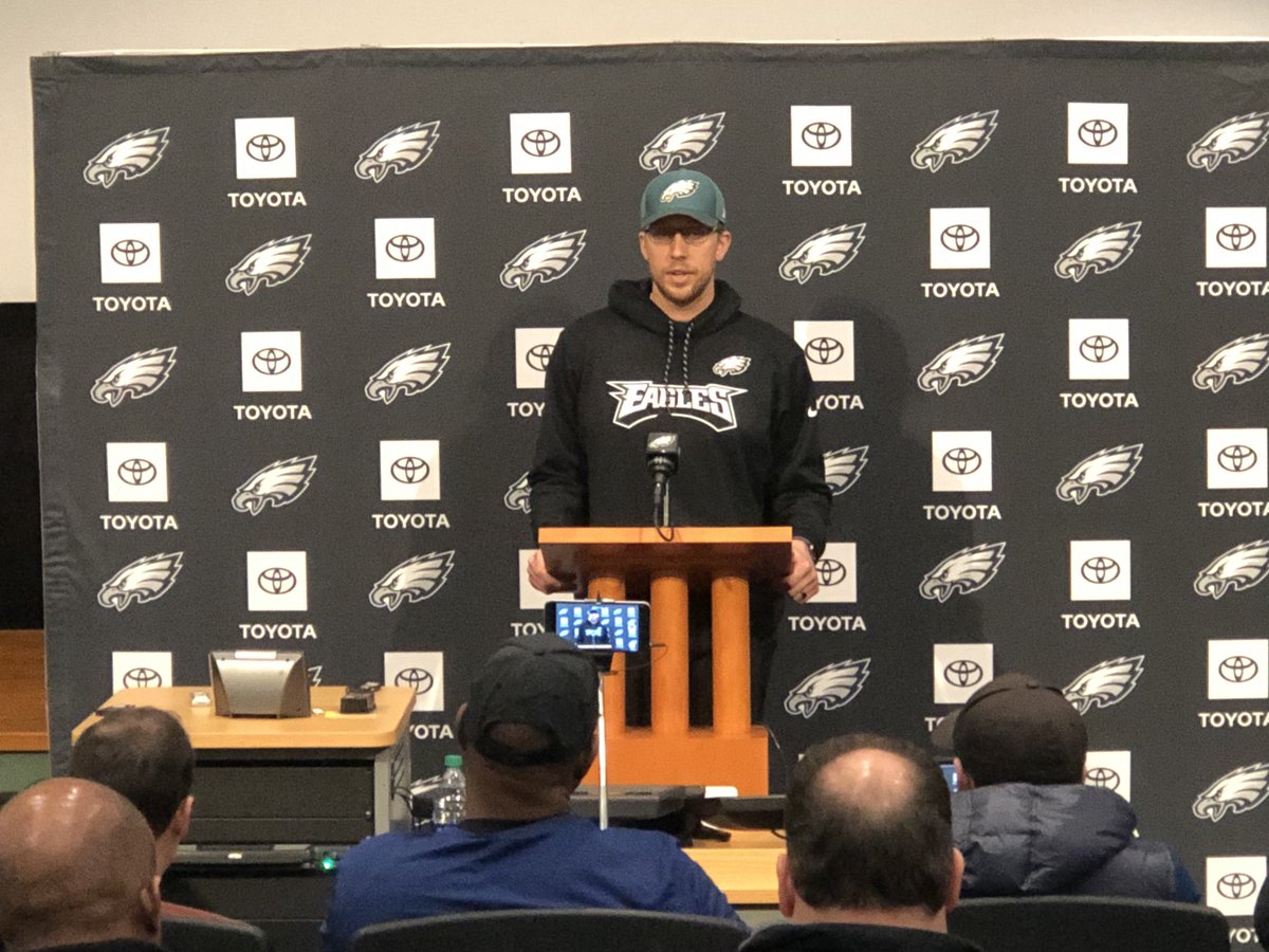 Michinok's tweet image. Nick Foles says “we’re a confident team” going into playoff game against the @ChicagoBears . @6abc